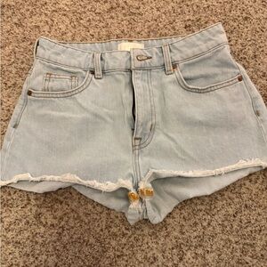 Light Blue Denim Women's Shorts